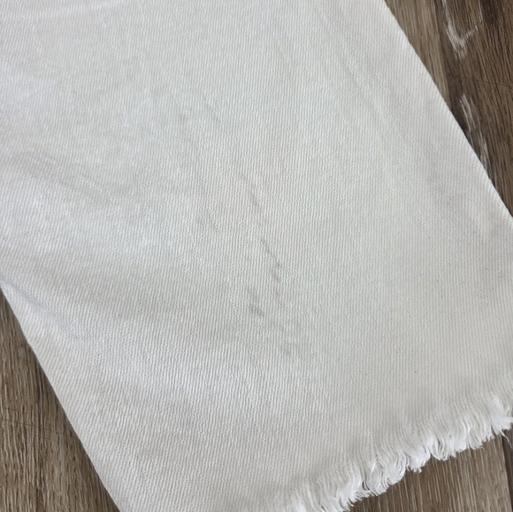 Levi's Premium Women's Wedgie Straight Leg Button Fly Denim Jean's White Frayed - Picture 16 of 16